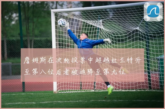 詹姆斯在次轮投票中超越杜兰特升至第八位后者被迫降至第九位